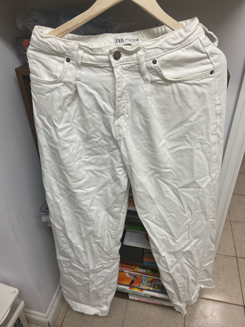 Zara White Women's Pants